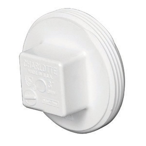 Charlotte Pipe And Foundry Charlotte Pipe Schedule 40 4 in. MPT X 4 in. D MPT PVC Clean-Out Plug 1 pk PVC001061200 - main